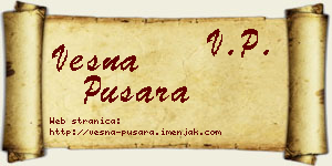 Vesna Pušara vizit kartica